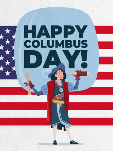 Columbus Day Holiday Background