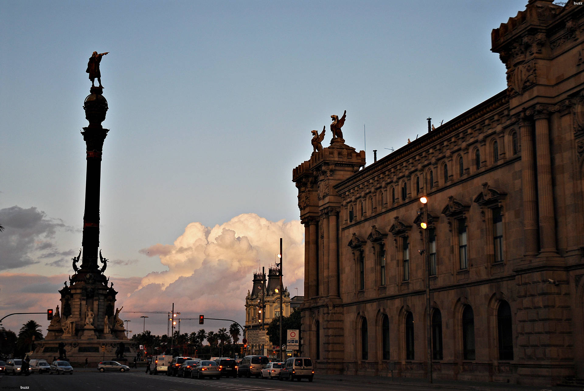 Columbus Monument Background