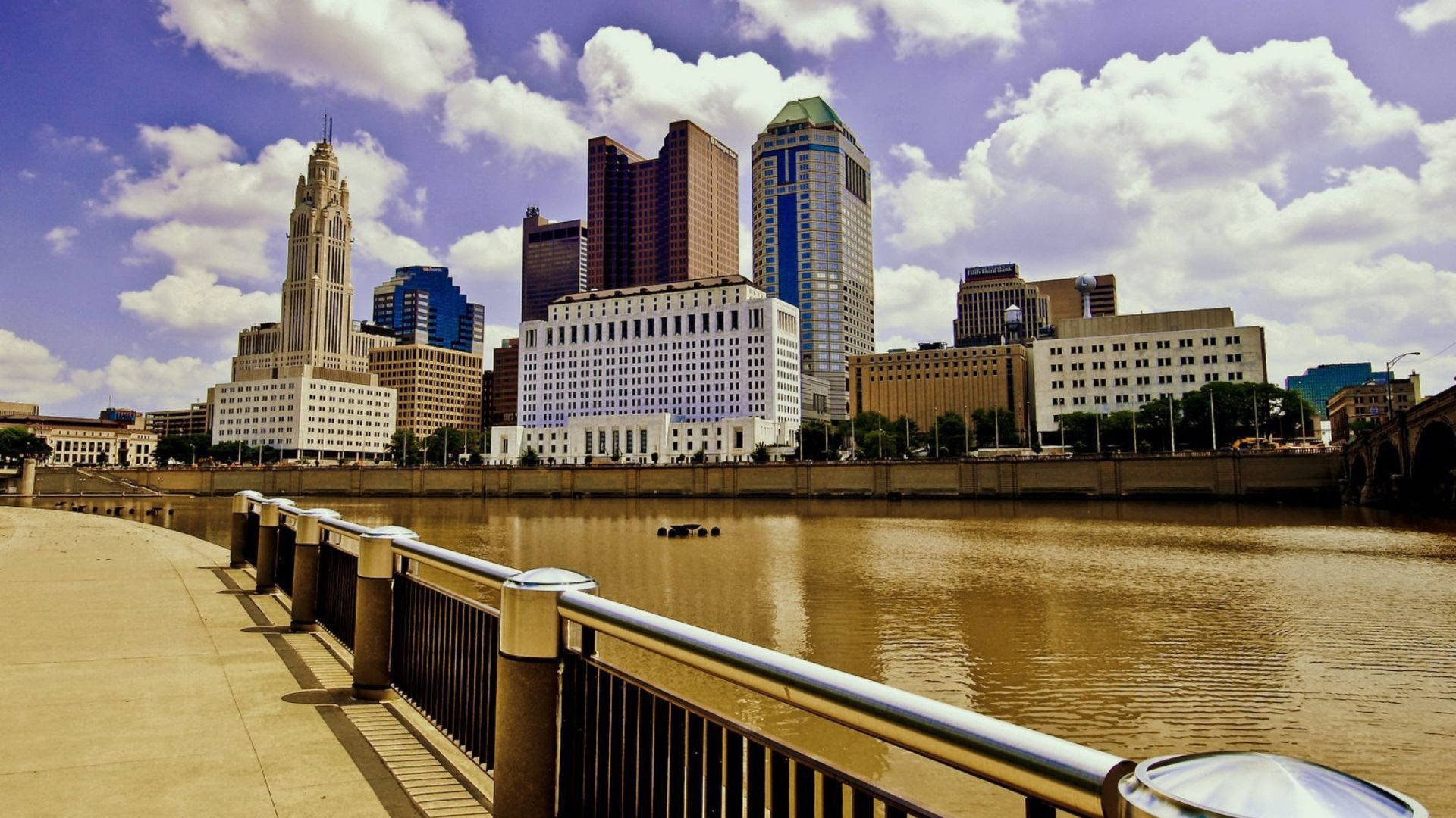 Columbus Ohio Riverwalk Background