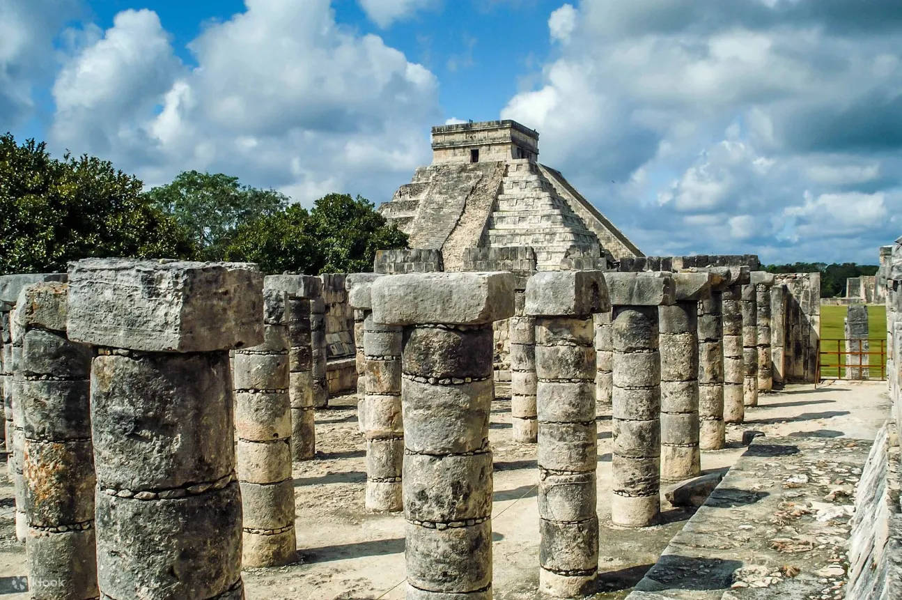 Columns In The Chichen Itza