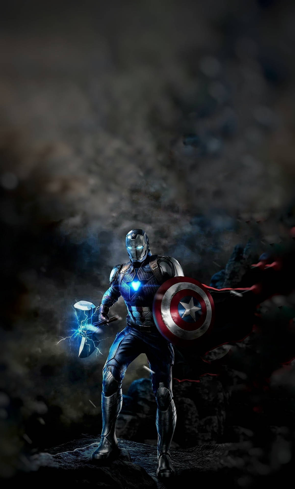 Combined Iron Man Captain America Iphone Background