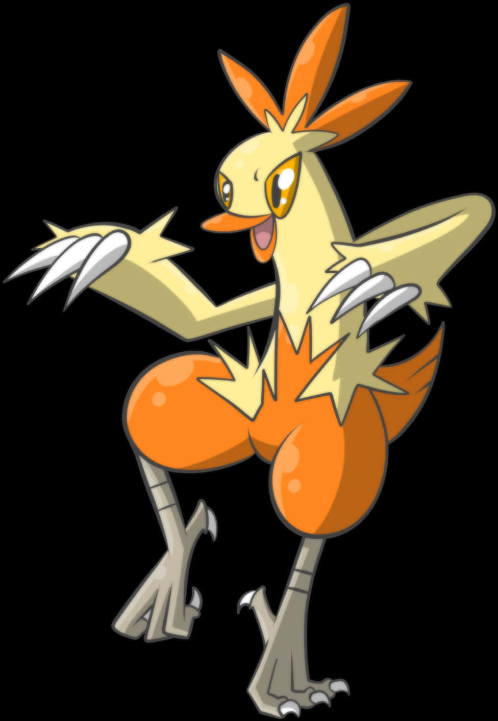 Combusken Cartoonish Artstyle Background