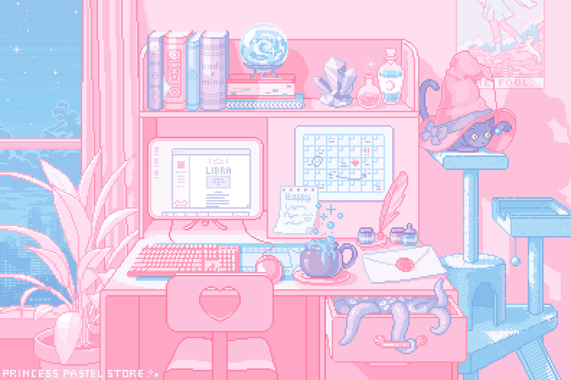 ____ Come Fly With Us - A Pastel Witch With Open Arms, Inviting Anyone To Explore The Wonders Of Nature In All Its Beauty. Background