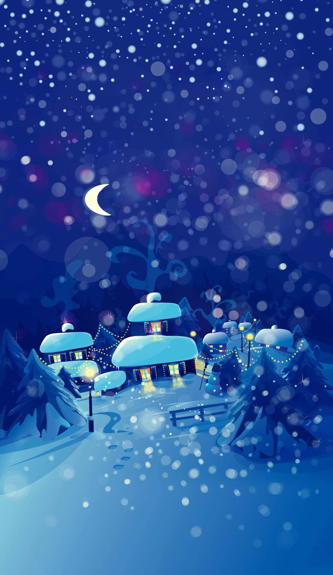 Come Join Us In This Magical Christmas Winter Wonderland! Background