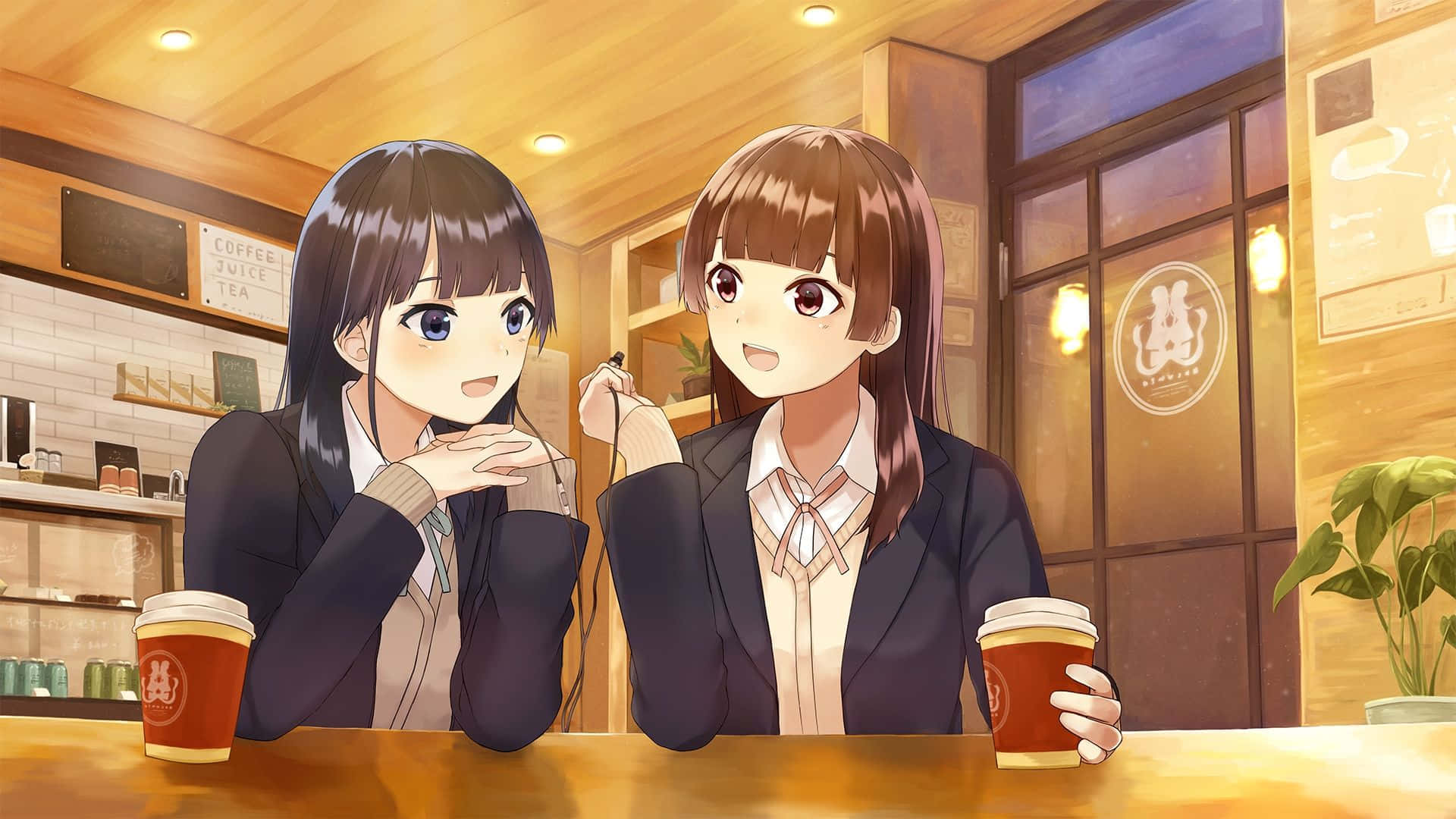 Come To Cafe Anime For A Delightful Animesque Experience Background