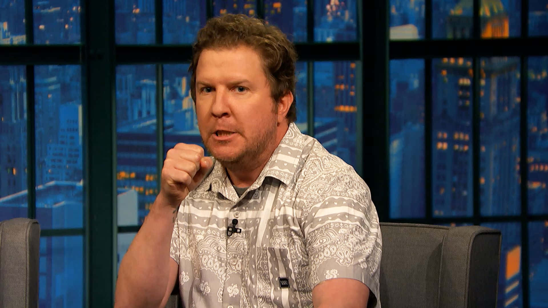 Comedian Nick Swardson Takes A Break From Performing Background