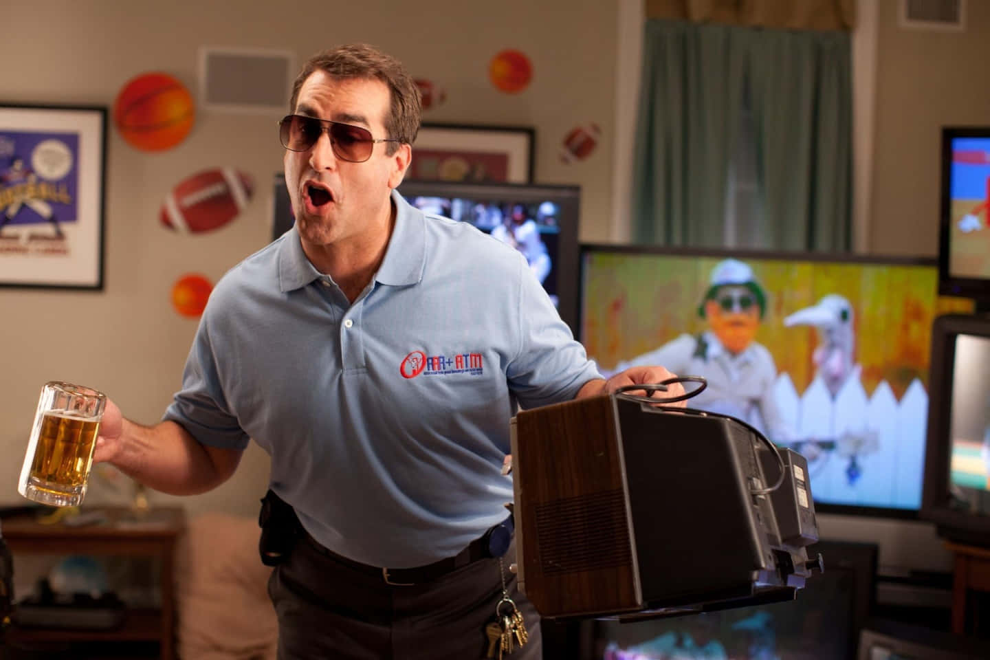 Comedic Actor Rob Riggle In A Casual Pose Background