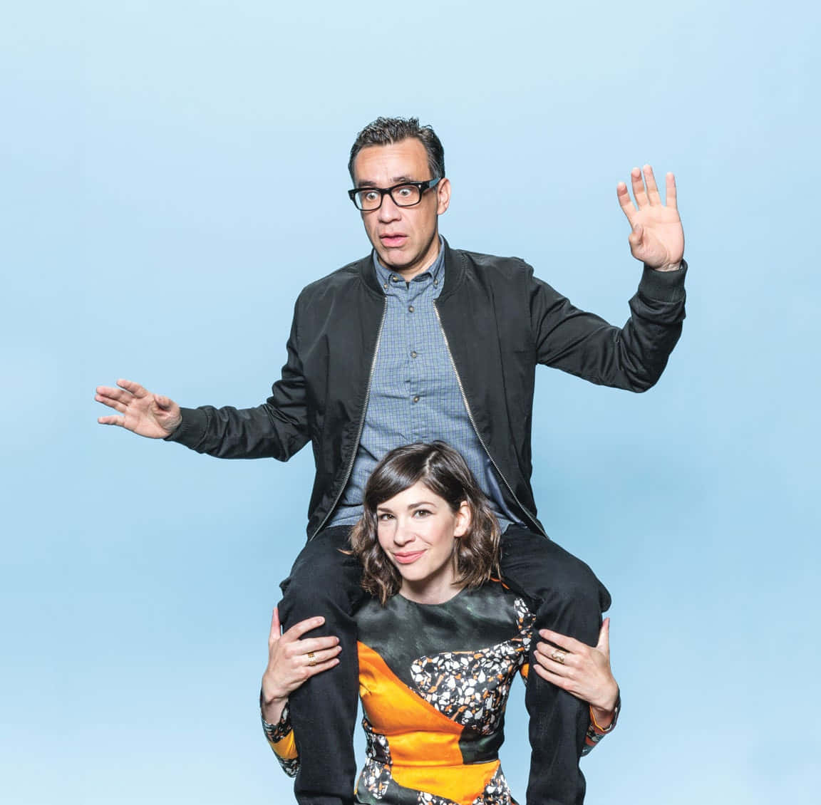 Comedic Genius Fred Armisen In A Lively Moment Background