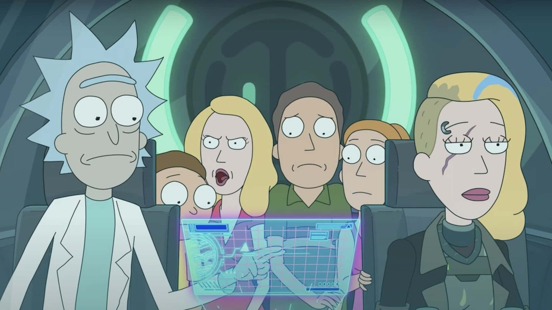 Comedy Cartoon Rick And Morty 1920x1080 Background