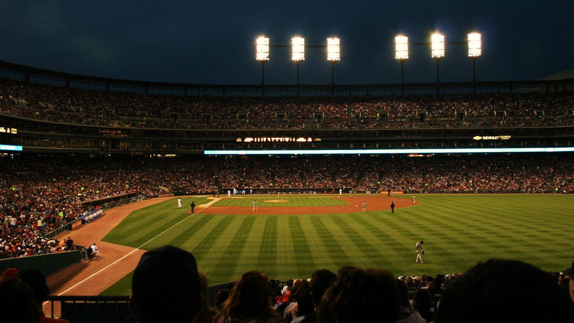 Comerica Park Of Detroit Tigers Background