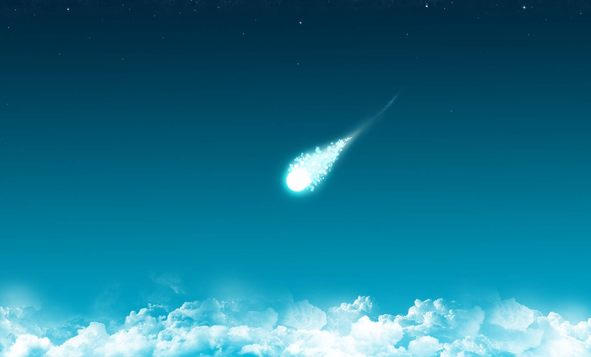 Comet Cloud Art Background