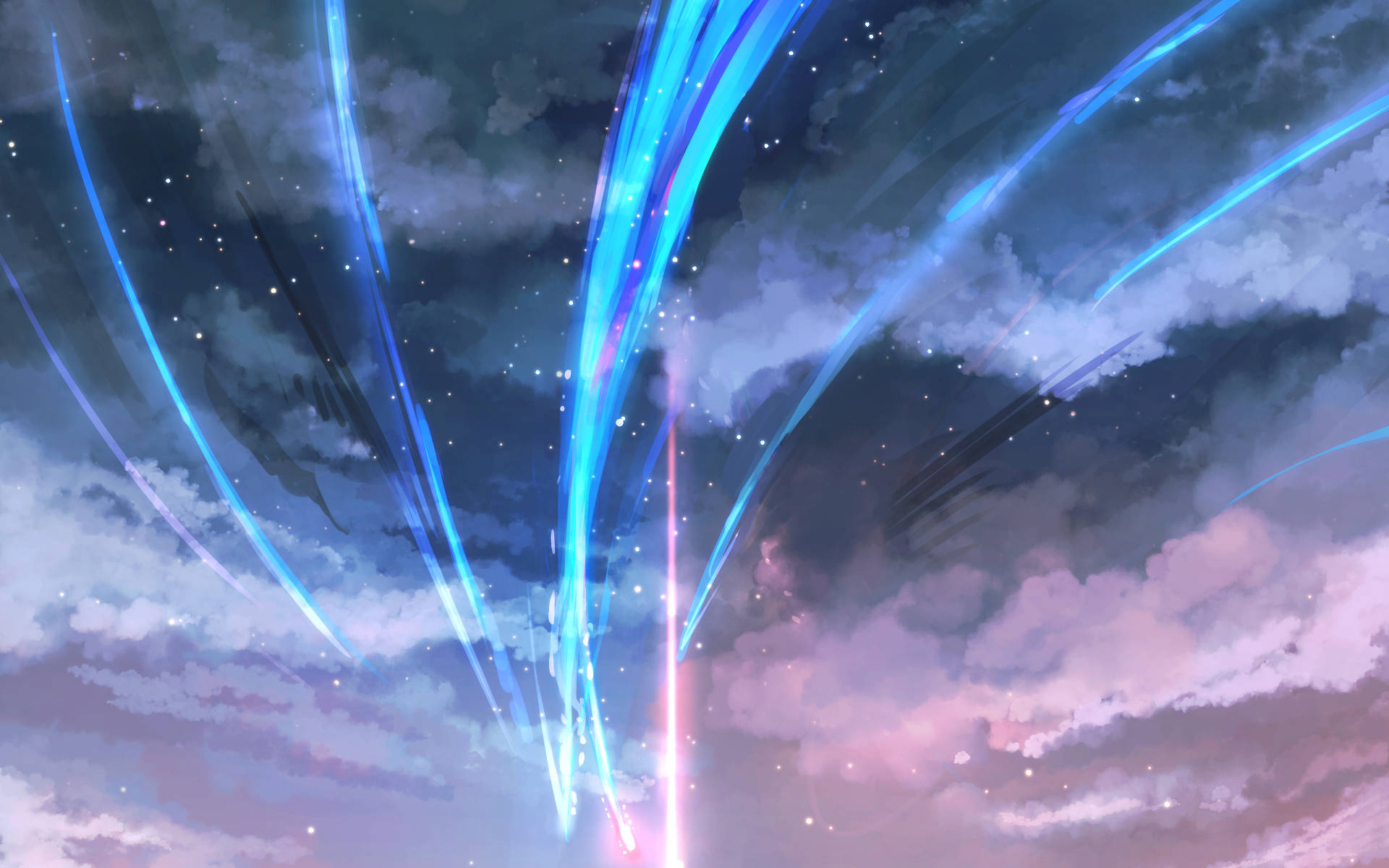 Comet Tiamat Art Your Name Anime 2016 Background