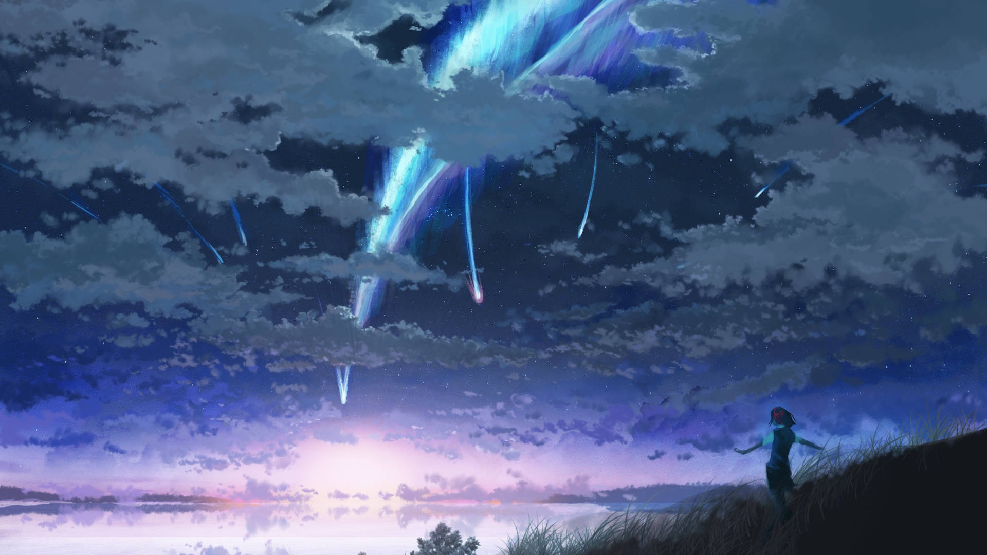 Comets Above Mitsuha Your Name 4k