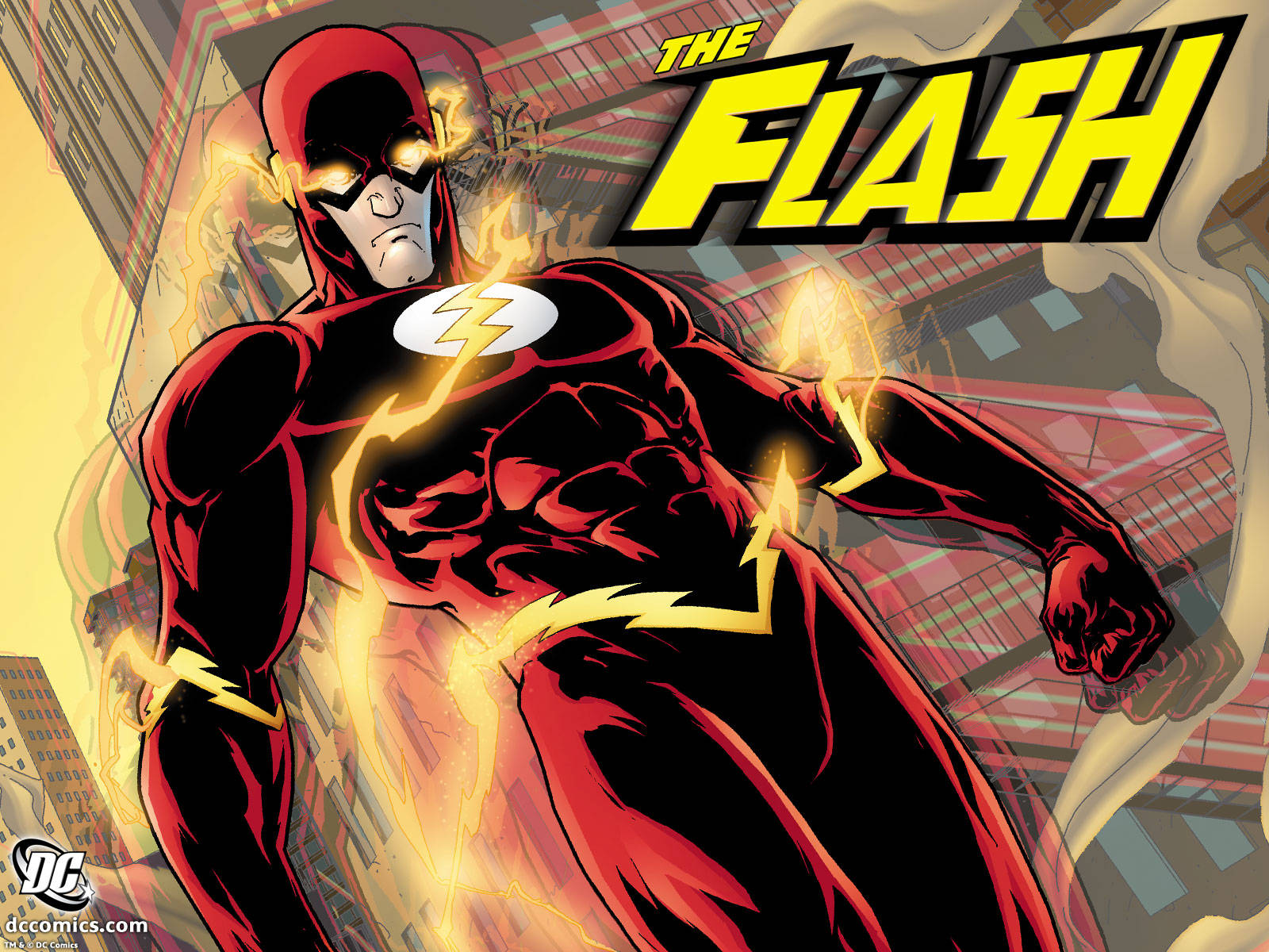 Comic Art The Flash 4k Background