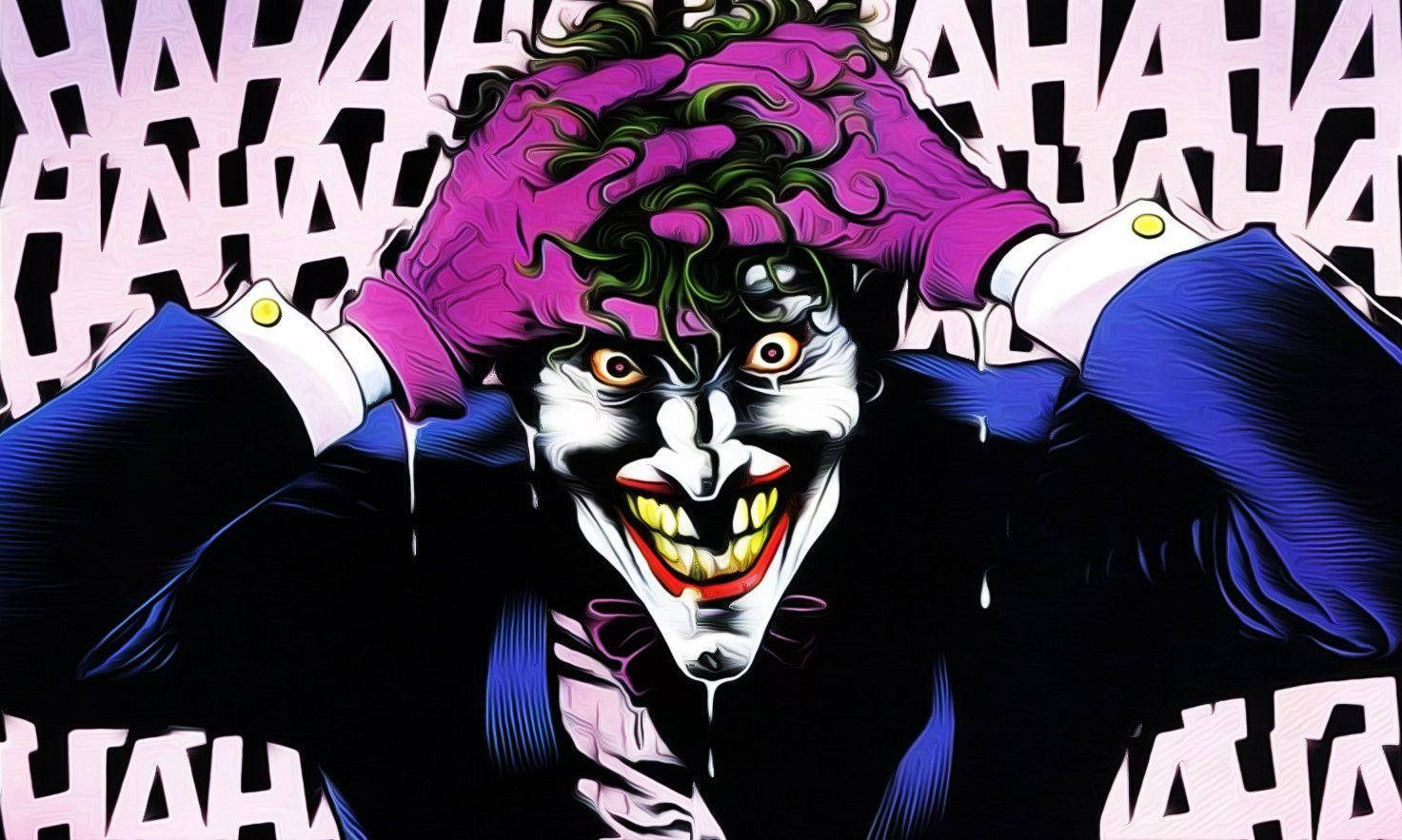 Comic Book Purple Joker Background