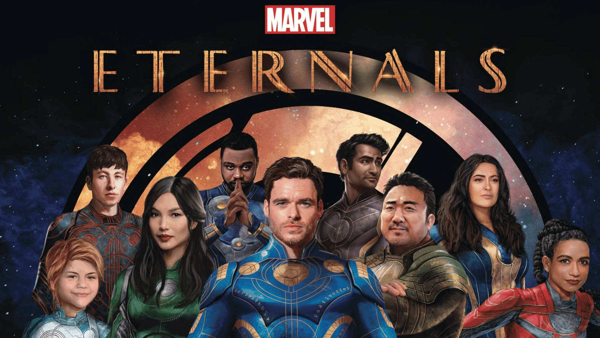 Comic Eternals Members Cover Background