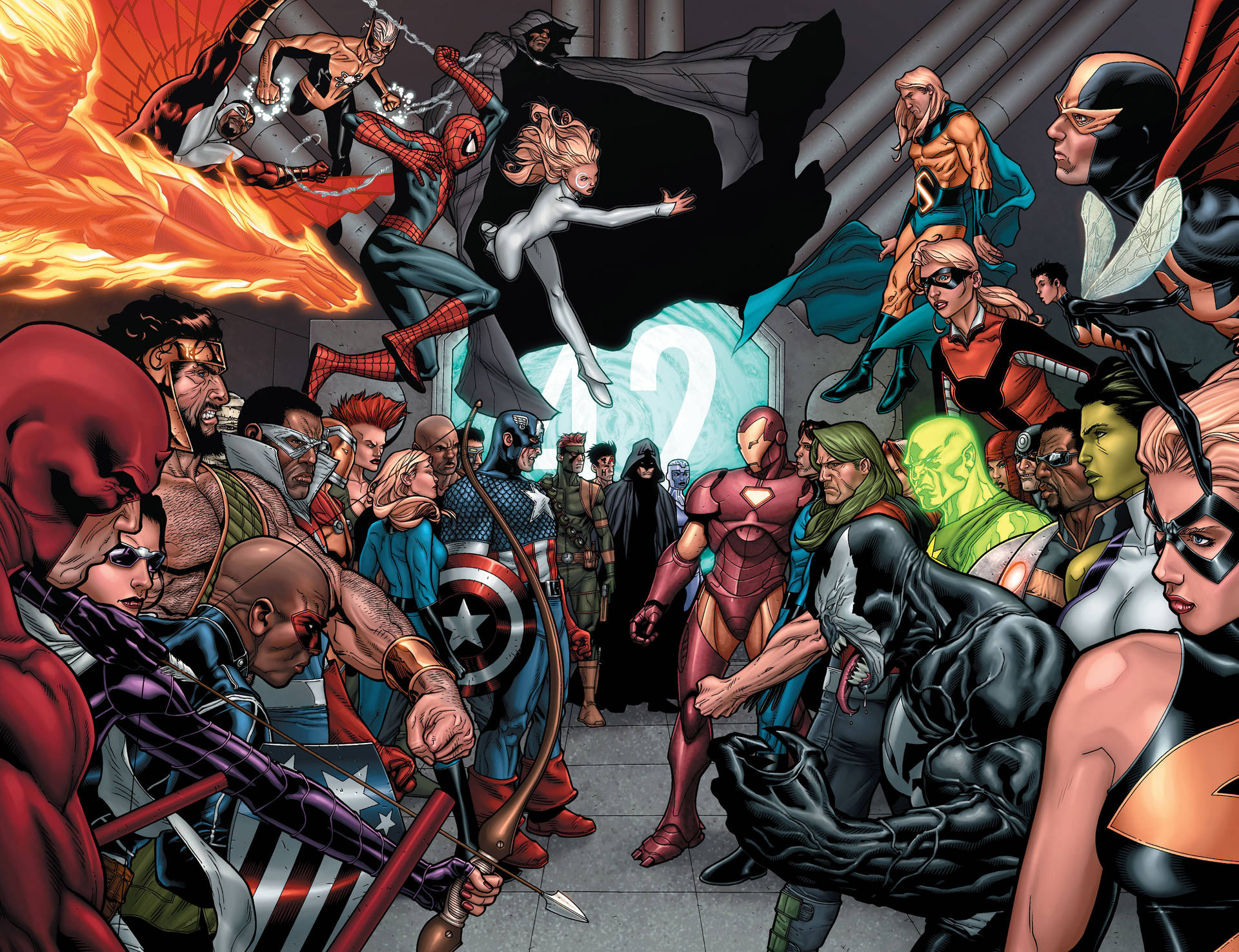 Comic Group Marvel Laptop Background