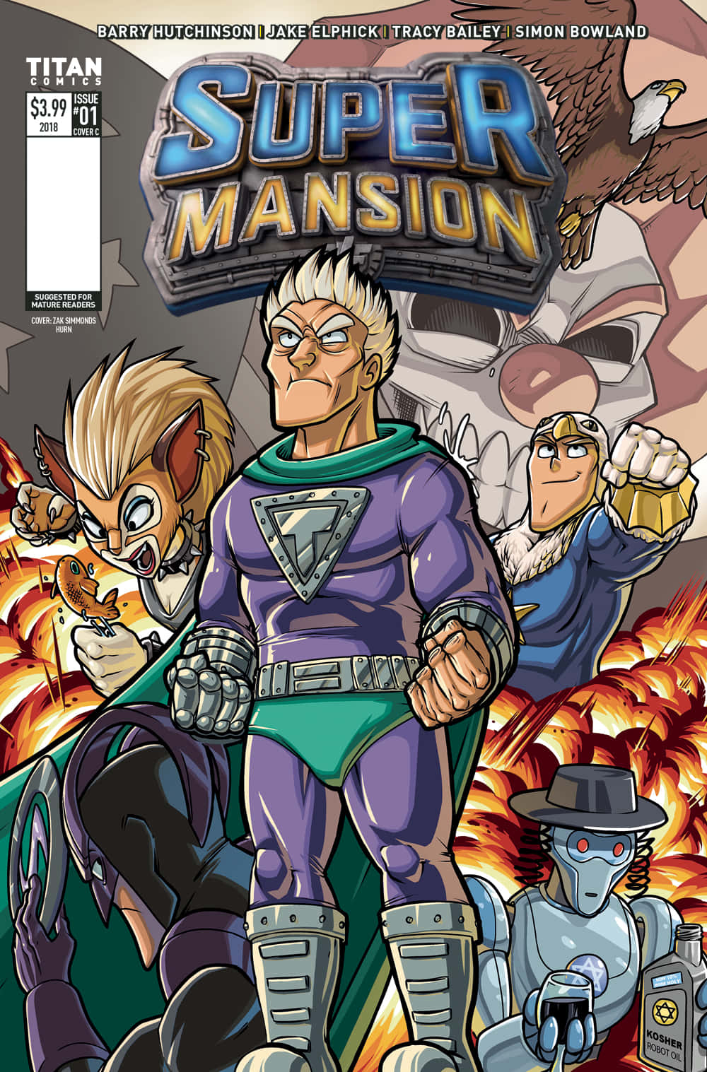 Comics Version Of Supermansion Background