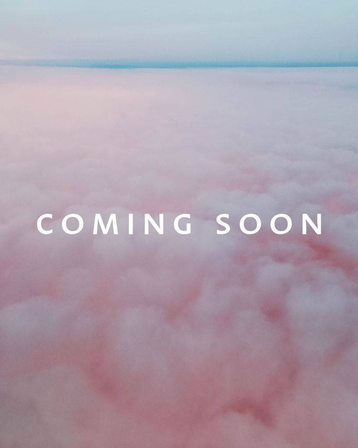 Coming Soon Pink Clouds Background