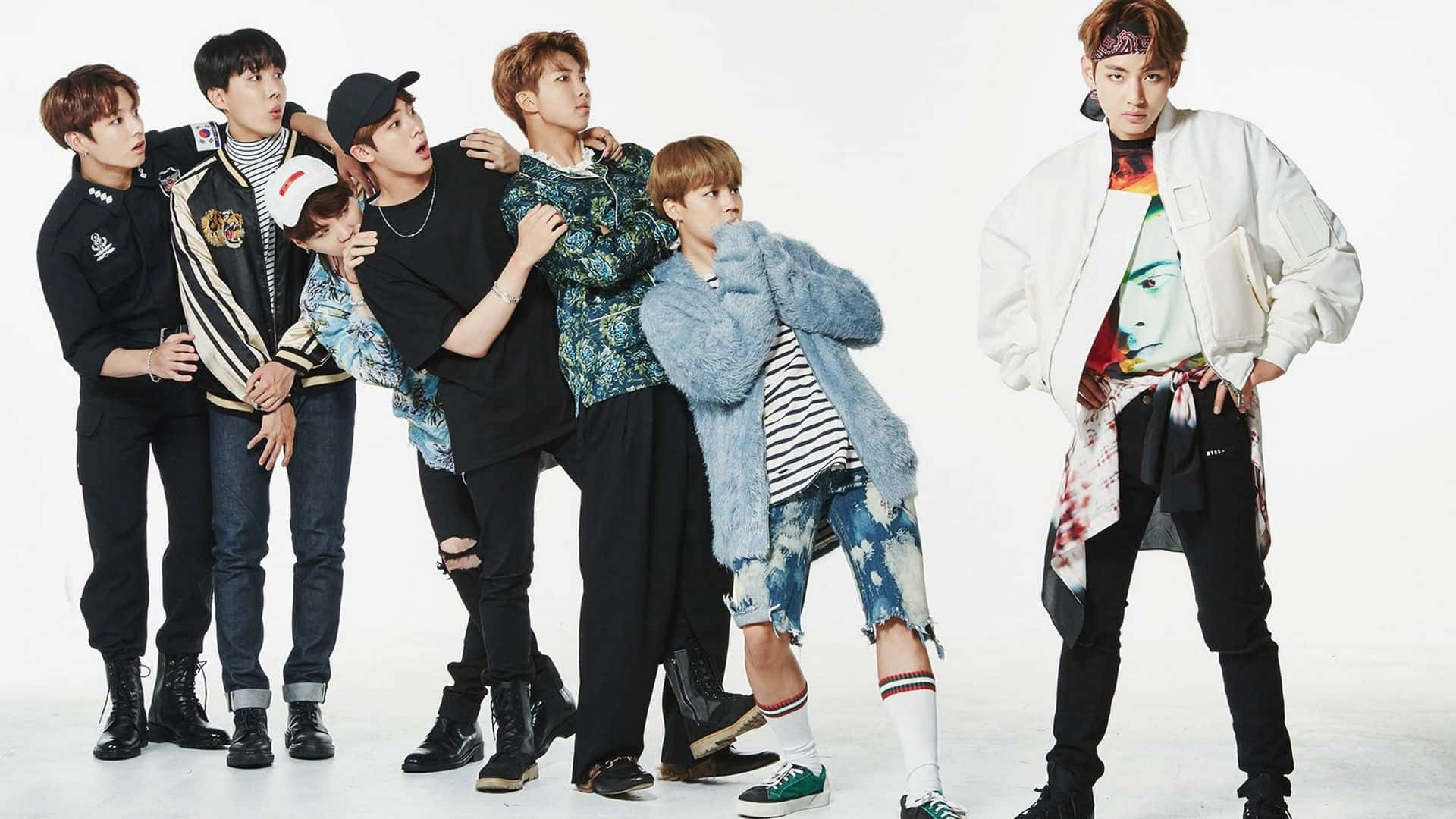 Coming Together To Explore Their Creative Ideas On Bts M.a.c Background