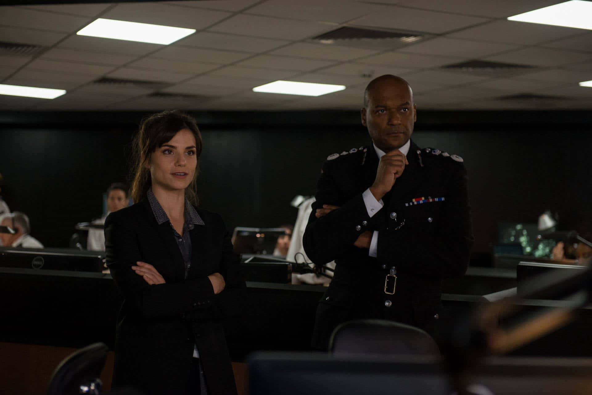 Command Center Drama Colin Salmon Background