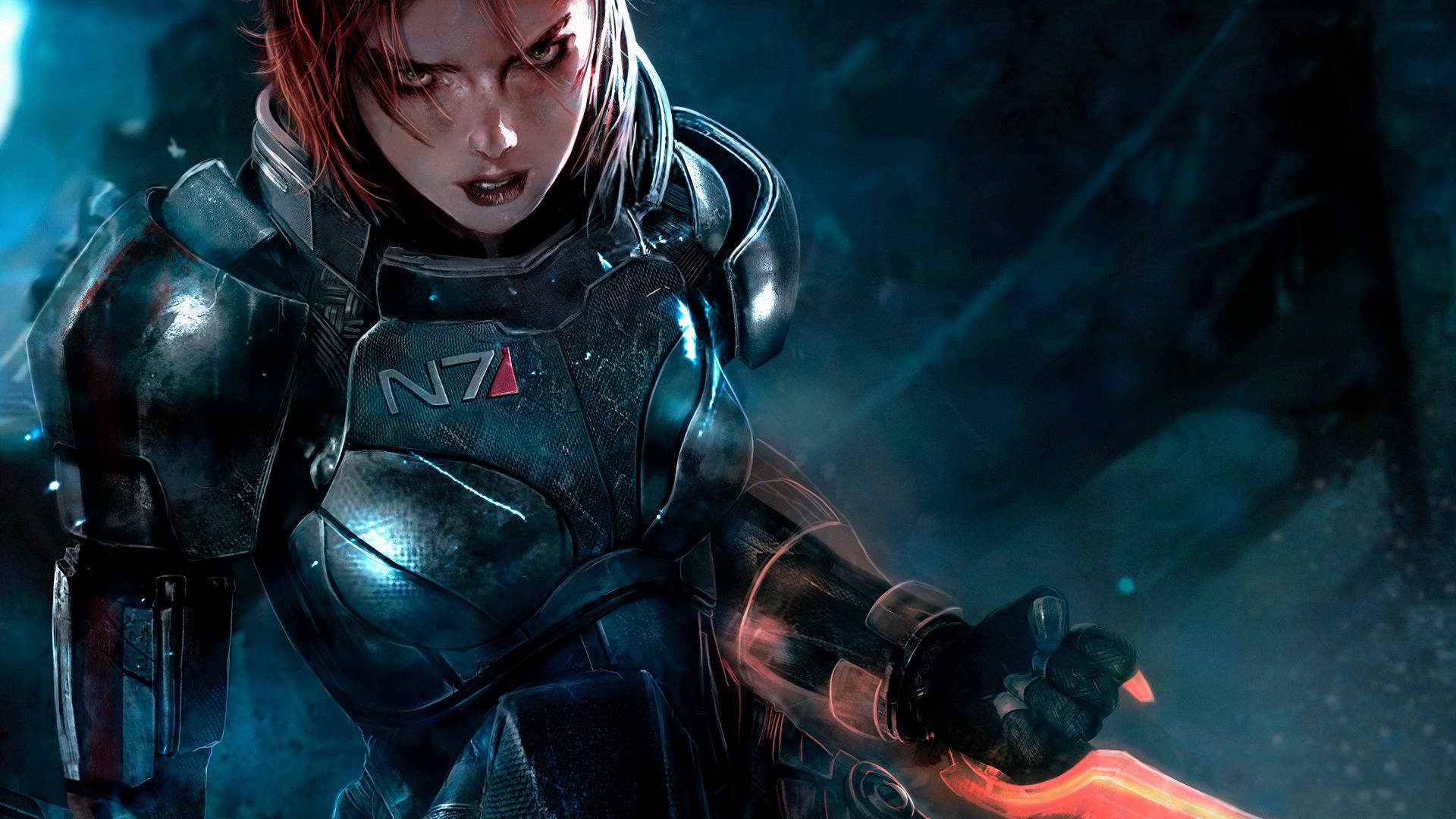 Commander Femshep N7 Mass Effect 3 Background