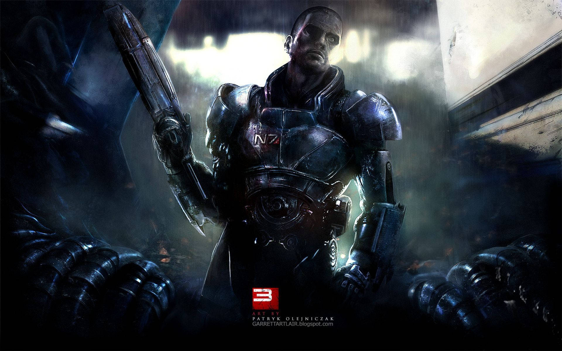 Commander Shepard Mass Effect 3 Background