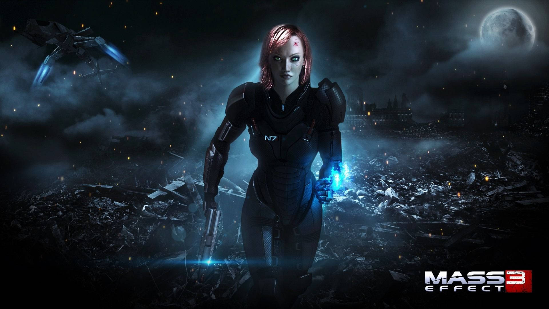Commander Shepard Women Mass Effect 3 Background