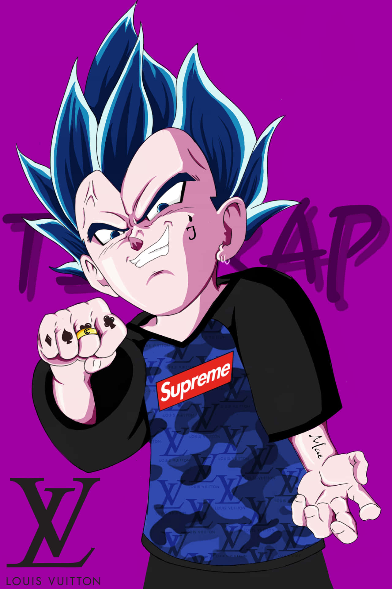 Commanding Power - Supreme Vegeta Background