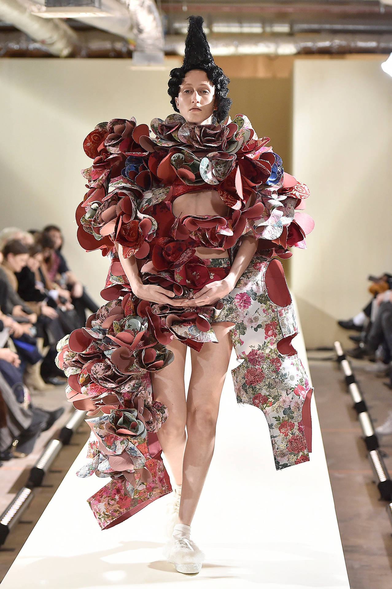 Comme Des Garçons Floral Avant Garde Dress Background