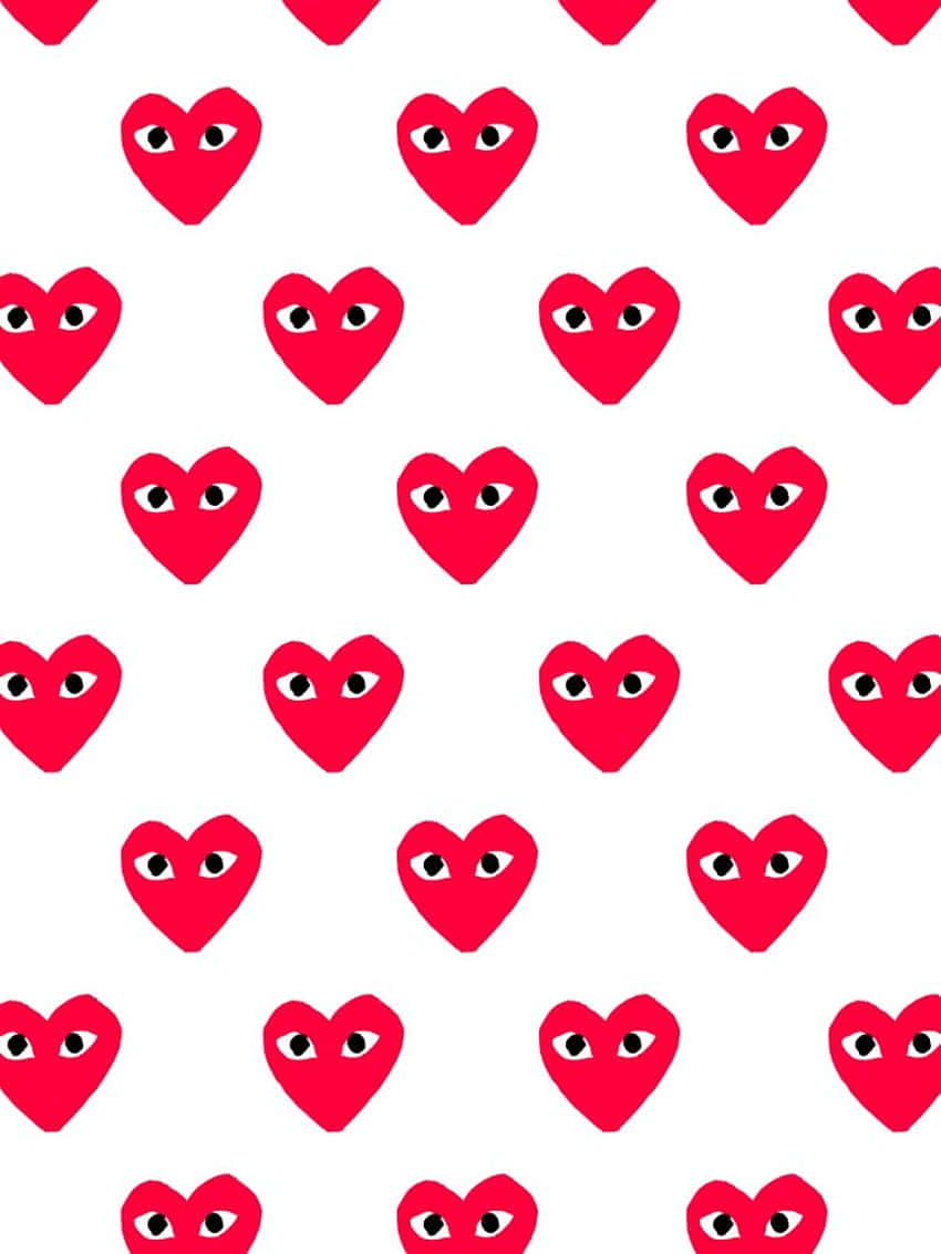 Comme Des Garçons Heart Pattern Phone