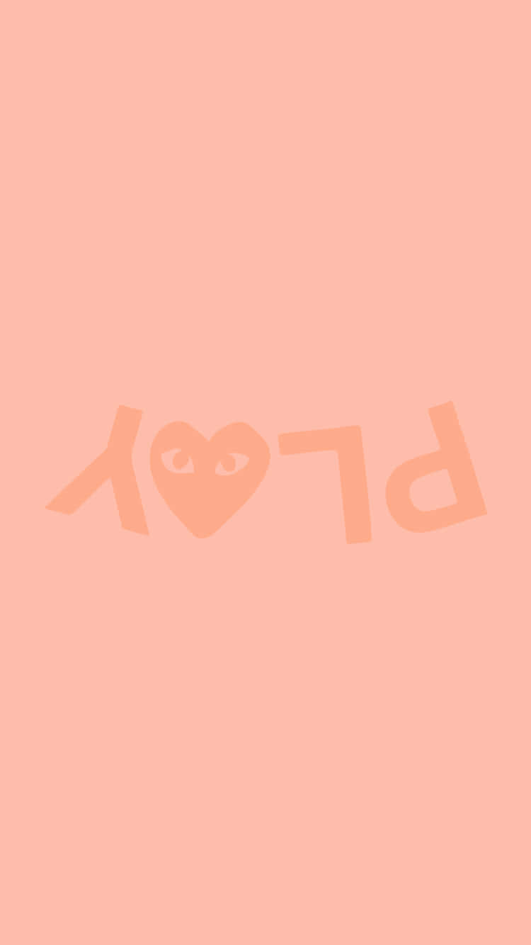 Comme Des Garçons Peach Logo Artwork