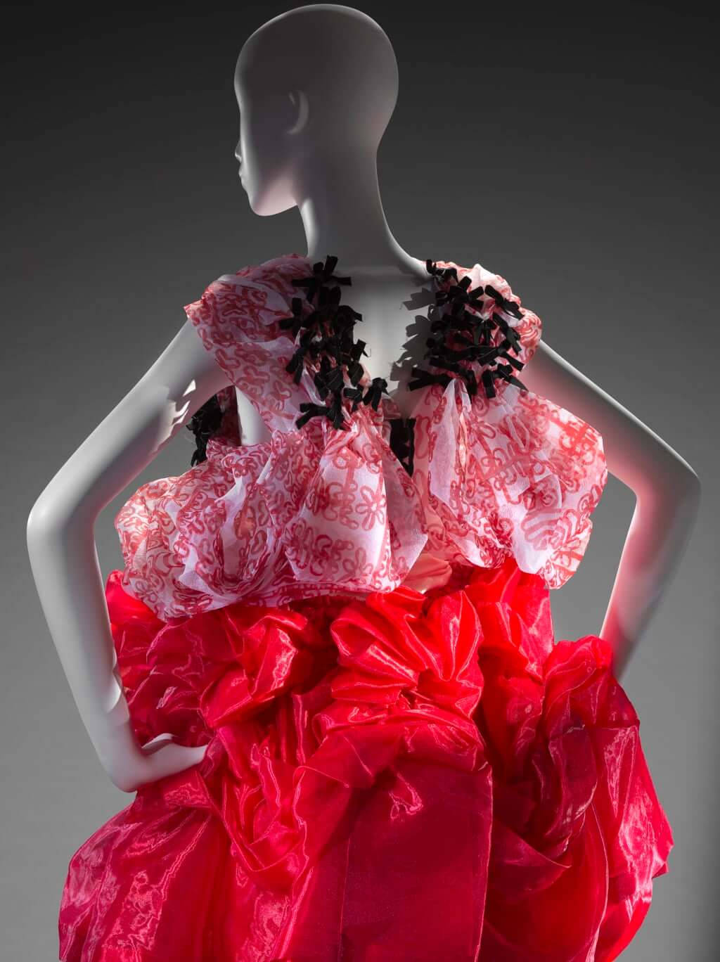 Comme Des Garçons Red Dress Mannequin Background