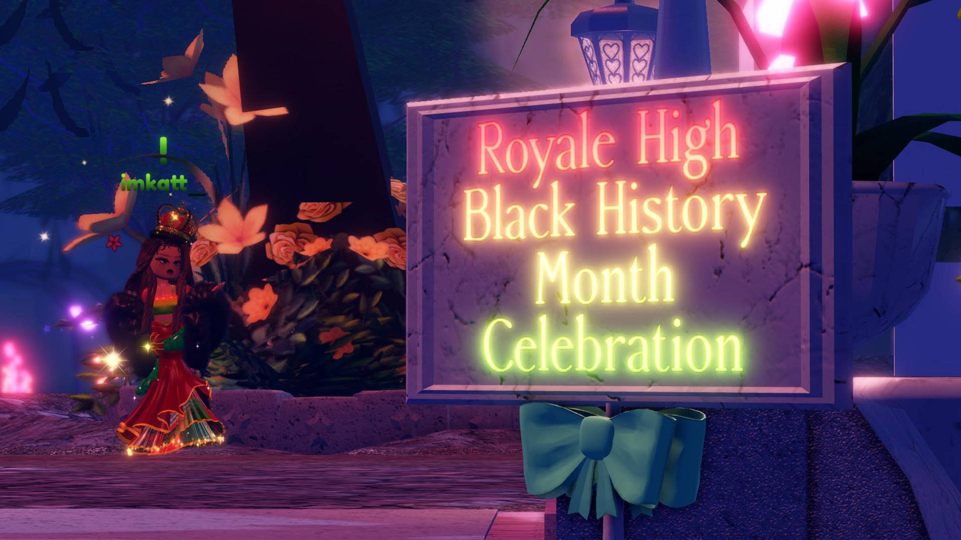 Commemorating Black History Month In Royale High Background