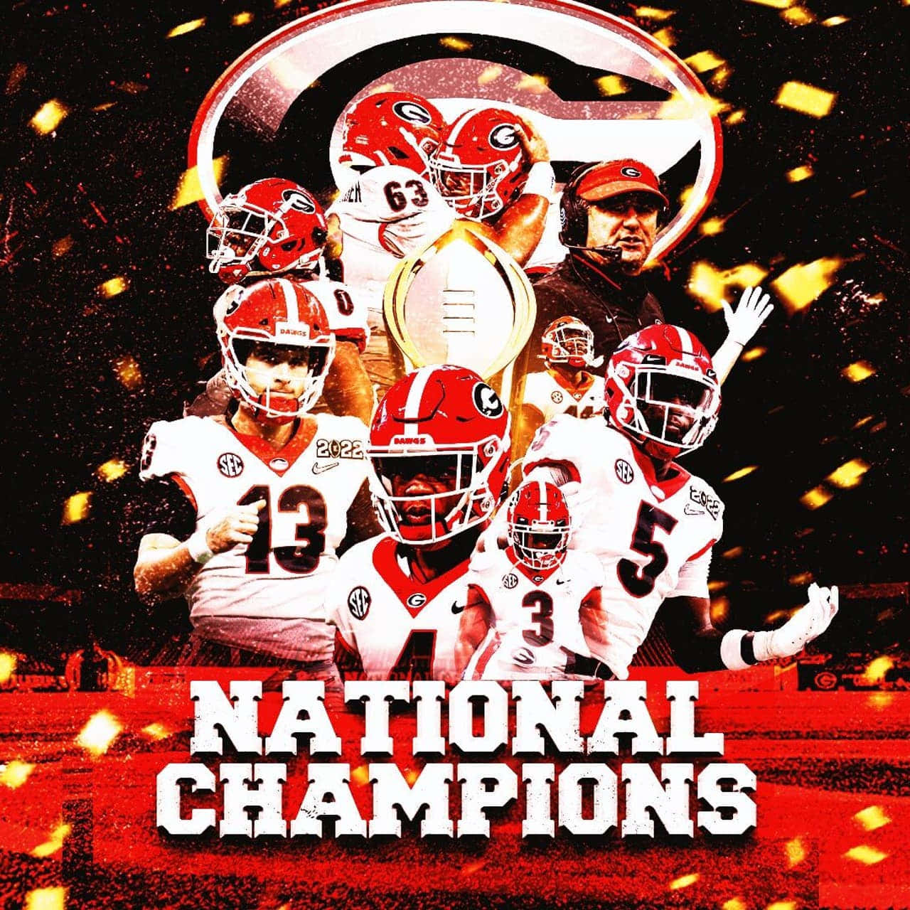 Commemorative Georgia Bulldogs Phone Poster Background