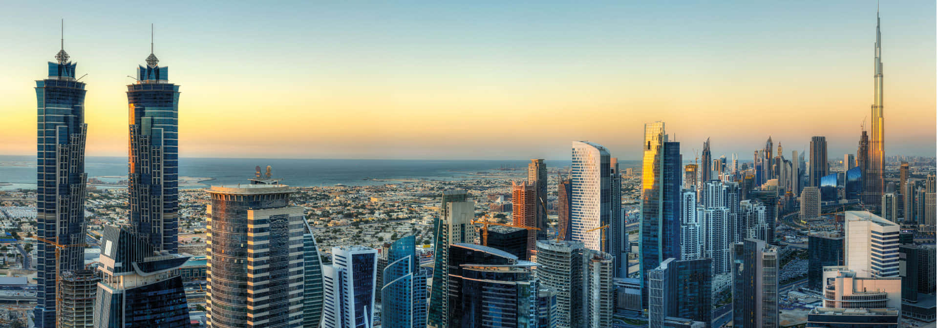 Commercial Buildings In Dubai Background