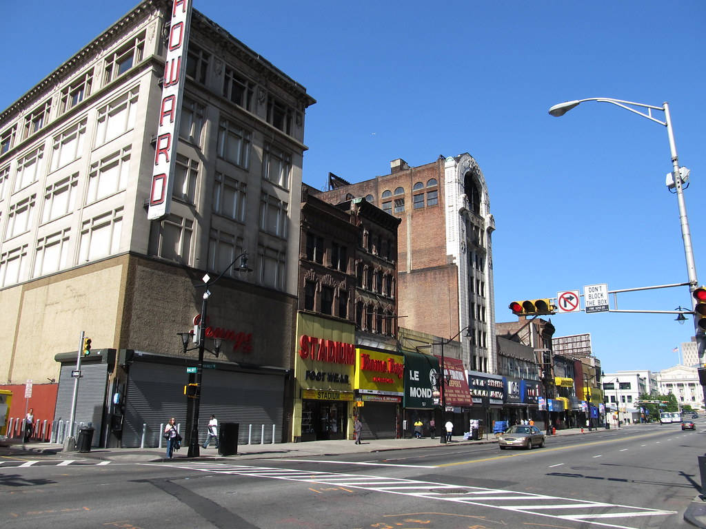 Commercial Buildings In Newark New Jersey Background