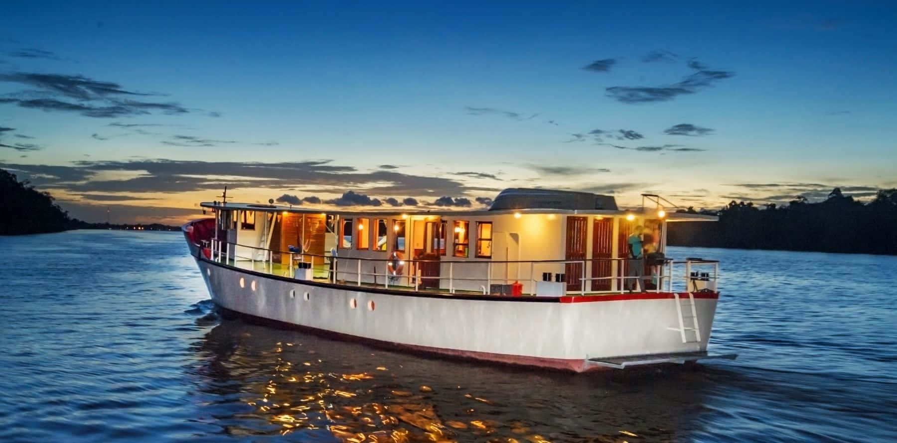 Commewijne River Cruise Around Paramaribo Background