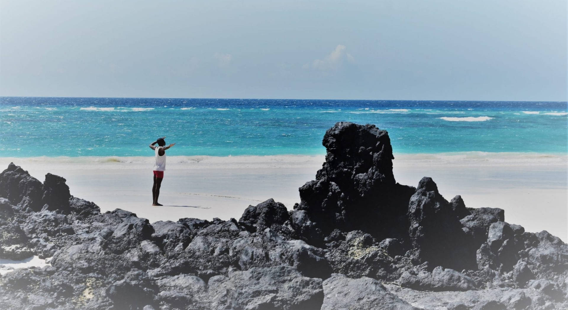 Comoros Island Person On Beach