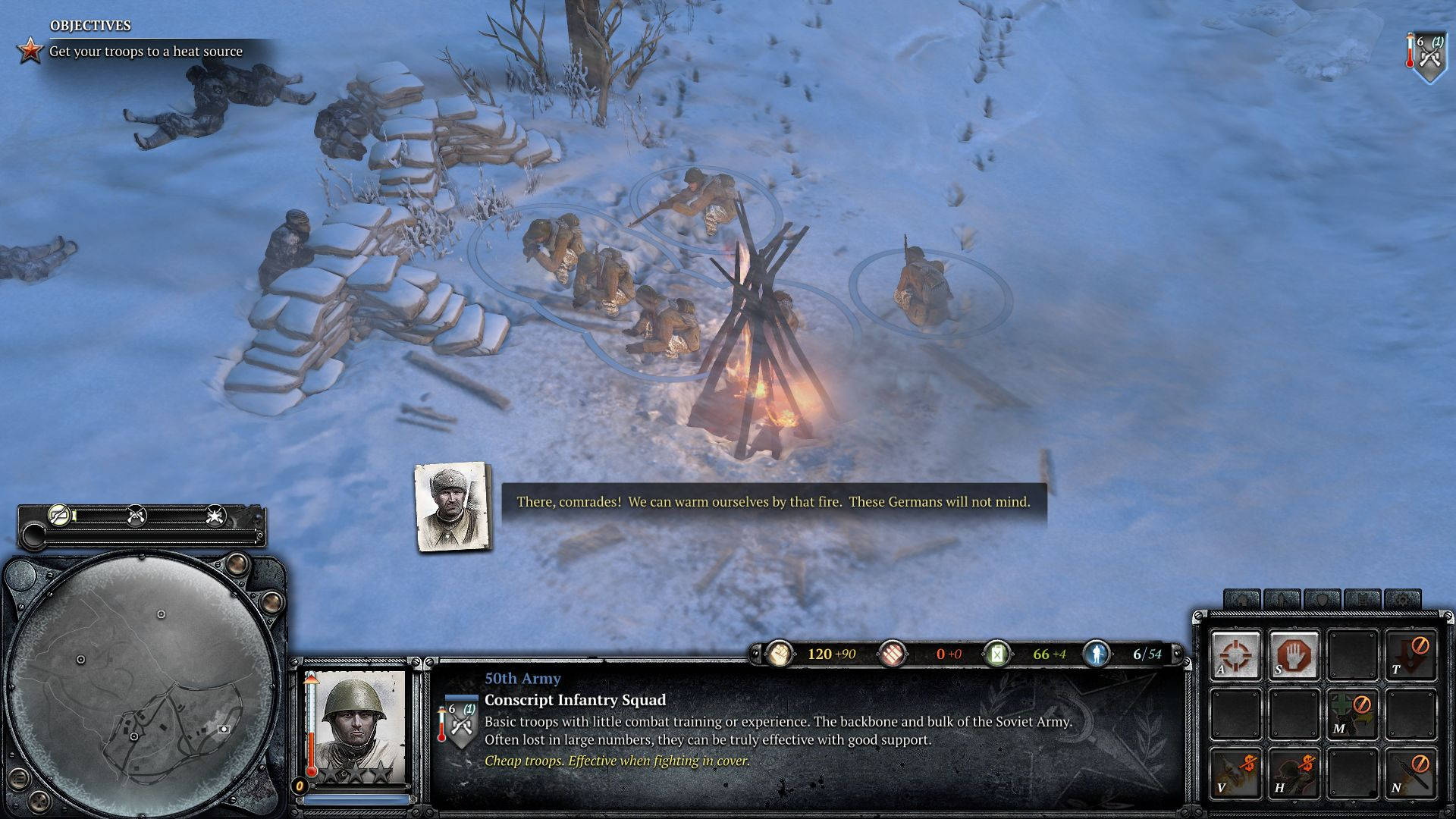 Company Of Heroes 2 50th Army Bonfire Background