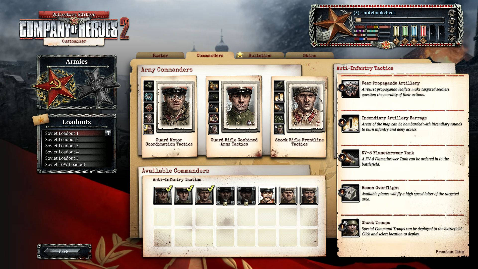 Company Of Heroes 2 Army Commanders