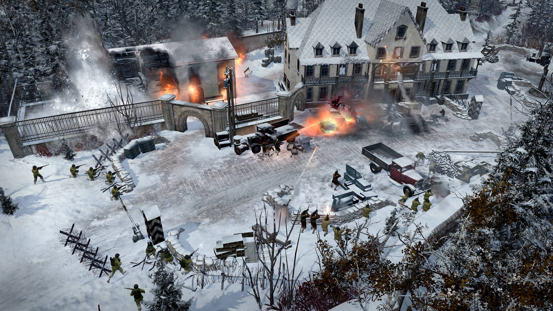 Company Of Heroes 2 Firing A Mansion