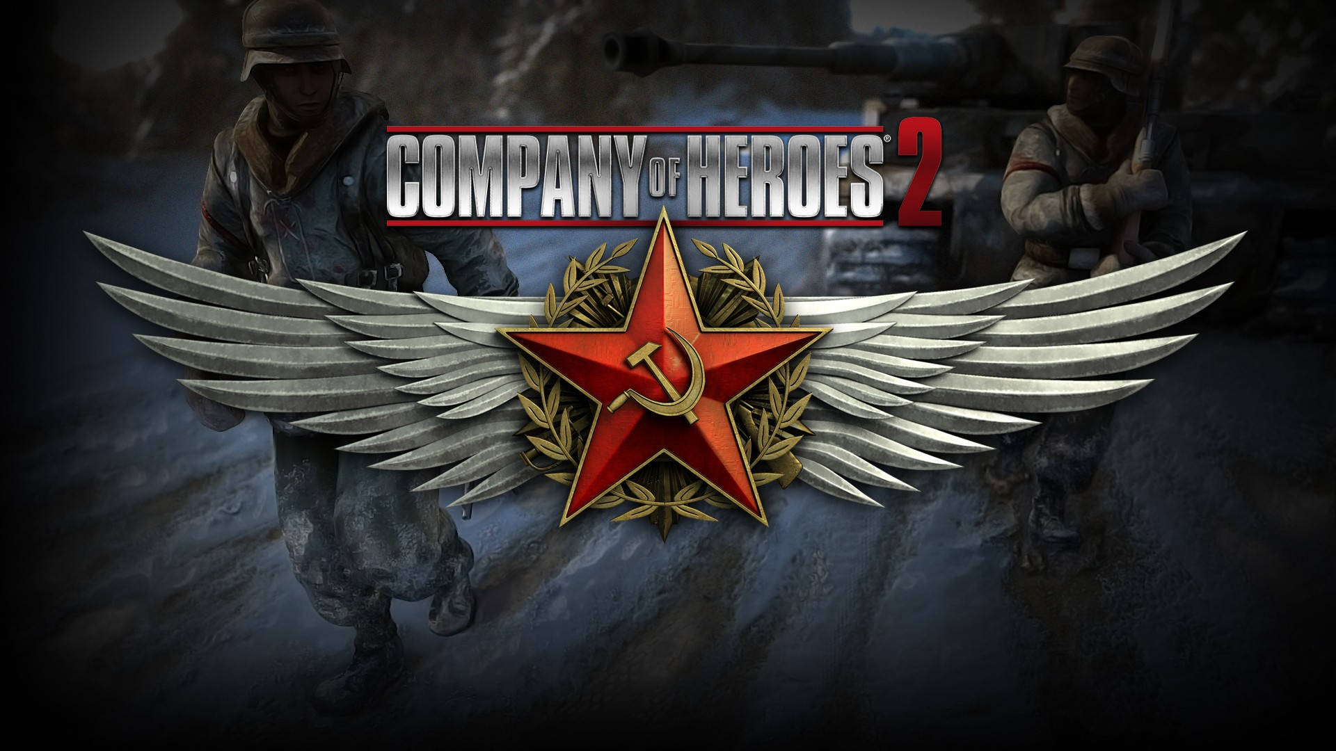 Company Of Heroes 2 Marching On Snow Background