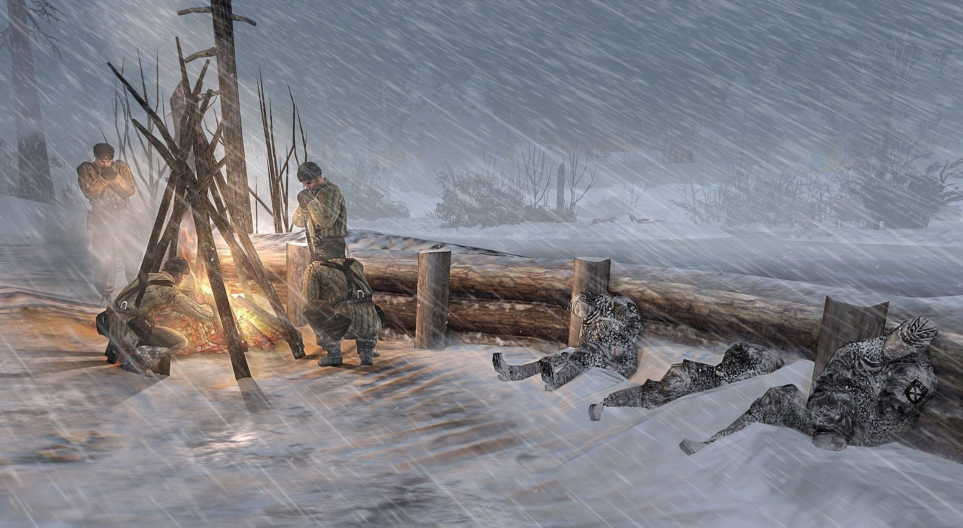 Company Of Heroes 2 Soldiers Freezing Background