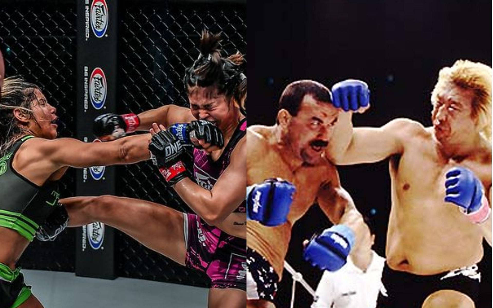 Comparison Photo With Don Frye Background