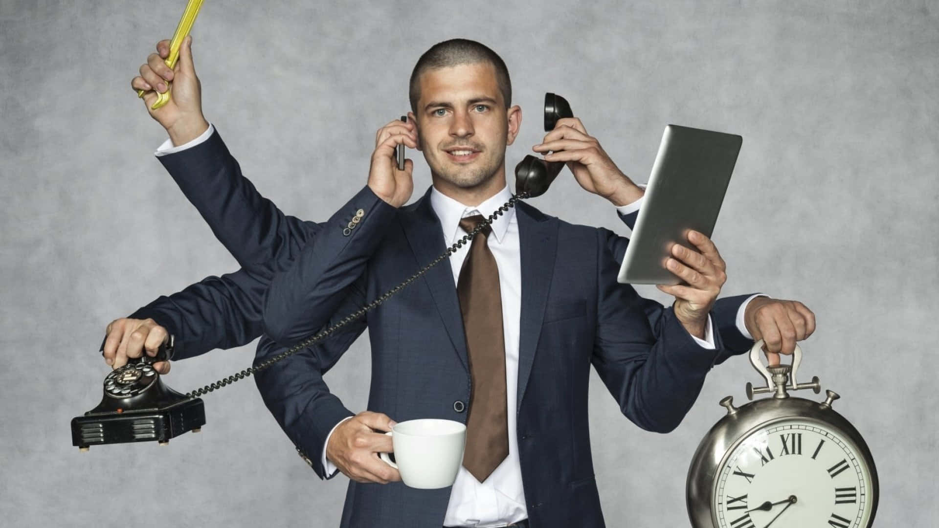 Competent Employee Multi-tasking Background
