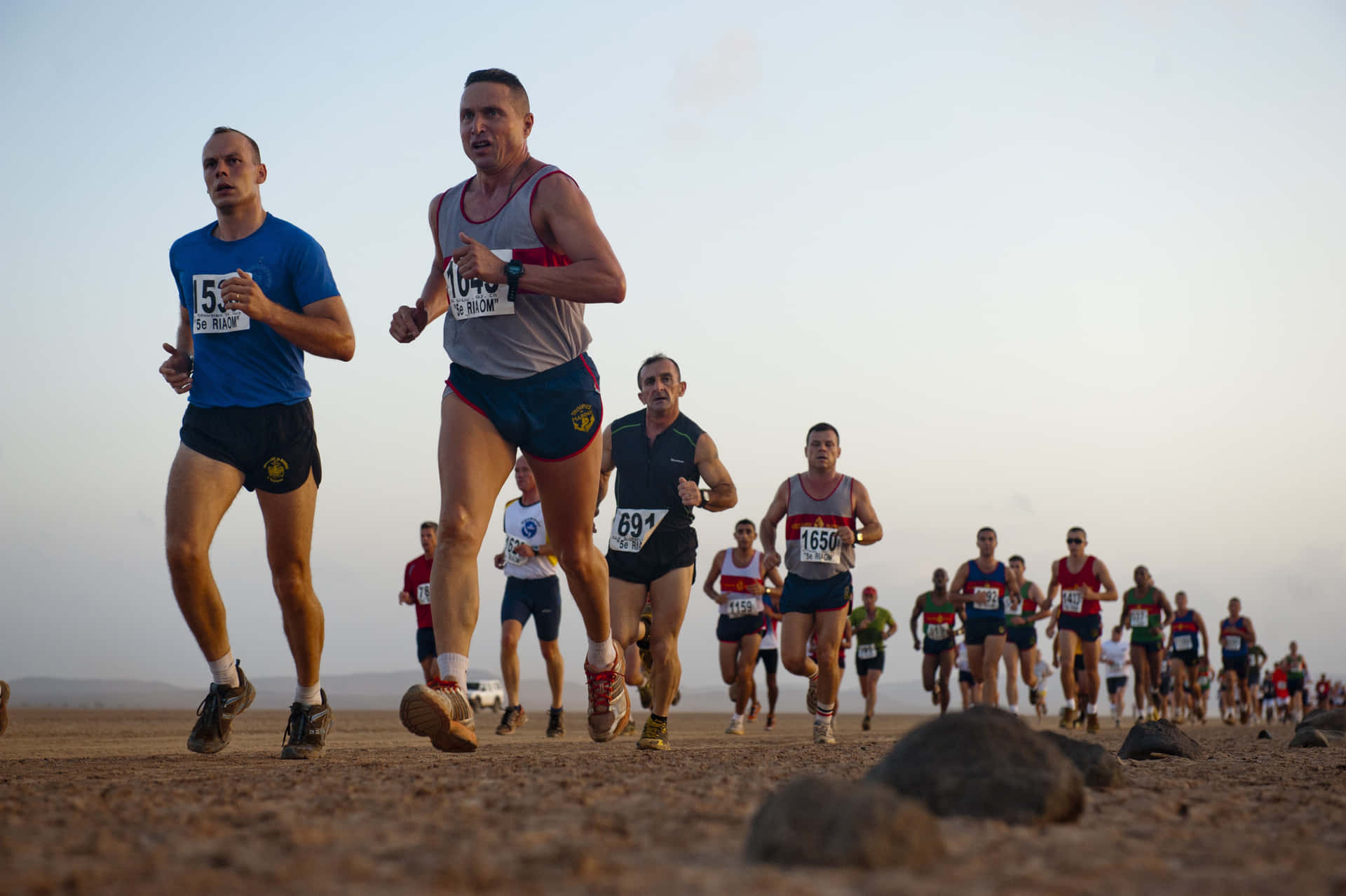 Competent Runners Beach Background