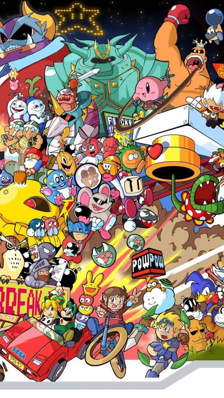 Compilation Of Nintendo Characters Background