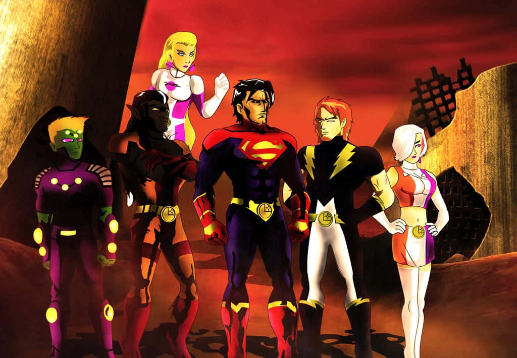 Complete Team Legion Of Super Heroes Background