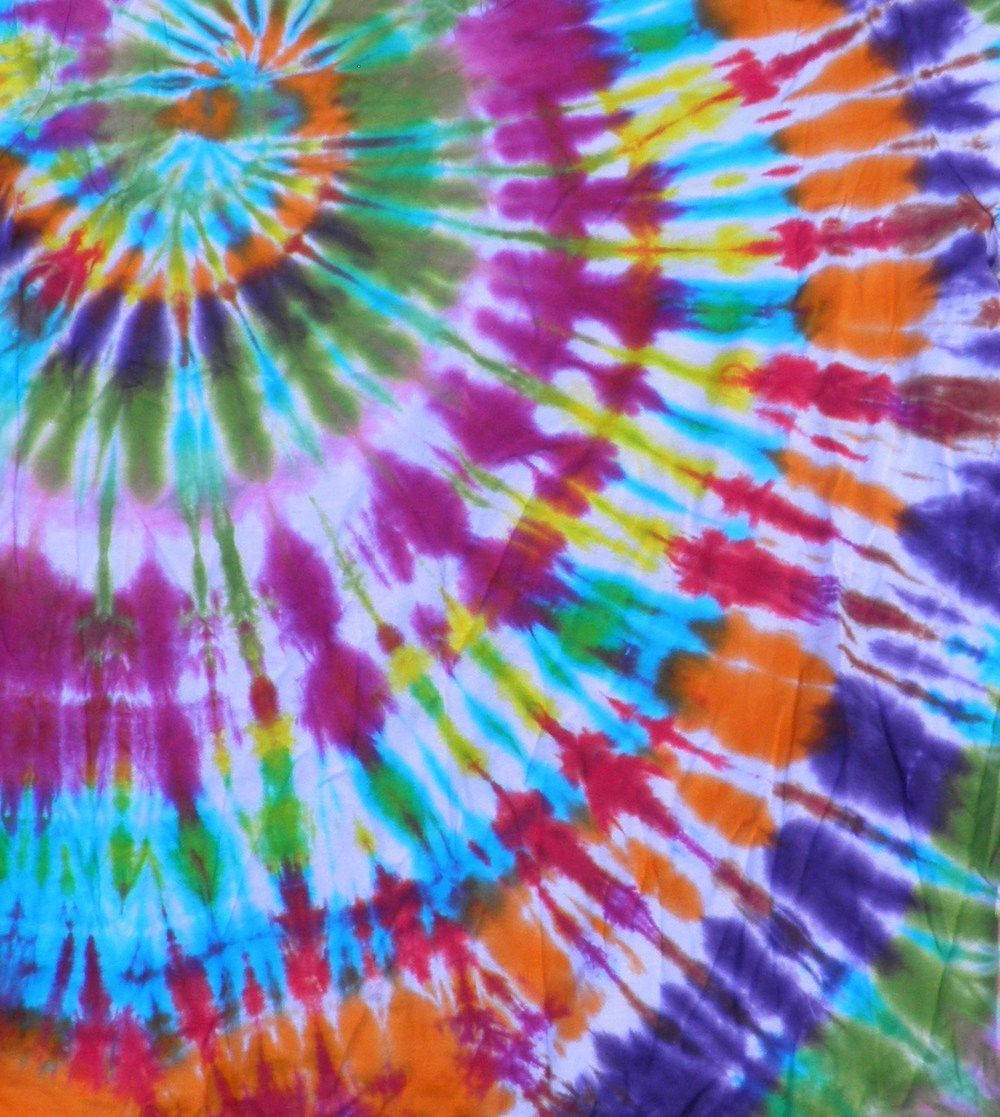Complex Tie Dye With Swirling Pattern